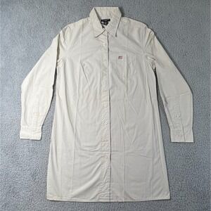 Polo Ralph Lauren Women's Cream Button-Front Shirt Dress